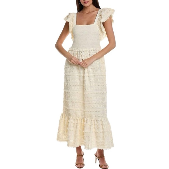 Marie Oliver Dresses & Skirts - MARIE OLIVER Kora Smocked Pique Maxi Dress